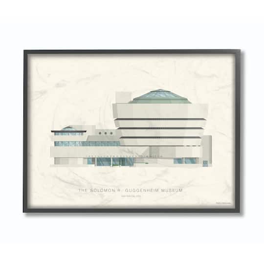 Stupell Industries Guggenheim Wall Art in Black Frame